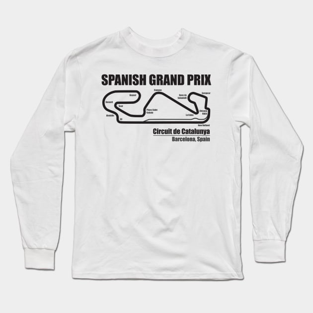 Spanish Grand Prix LS Long Sleeve T-Shirt by Chicanery